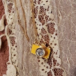 Jewelry - Yellow Camera Necklace Long Chain Goldtone Jewelry - Yellow Camera Necklace Long Chain Goldtone